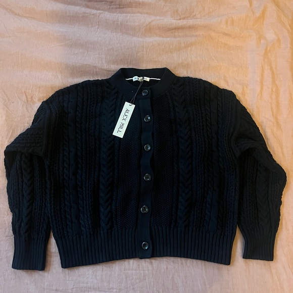 Alex Mill Cable Knit Nico Chunky Cardigan - Picture 2 of 3